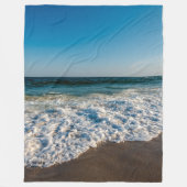 Summer Beach Ocean Waves Fleece Deken (Voorkant)