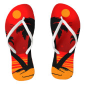 Summer Beach Palm Trezing Sun Teenslippers (Voetbed)