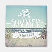 Summer Beach Paradise Magneet (Voorkant)