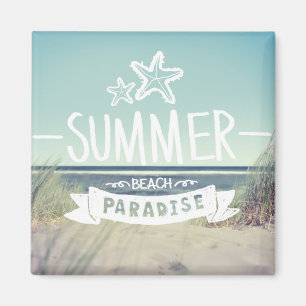 Summer Beach Paradise Magneet