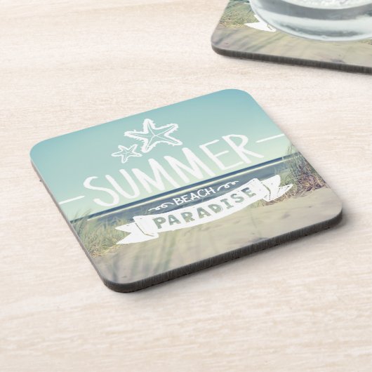 Summer Beach Paradise Onderzetter (Linkerzijde)