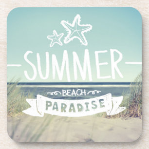 Summer Beach Paradise Onderzetter