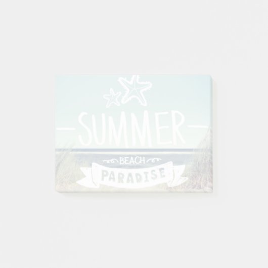 Summer Beach Paradise Post-it® Notes (Voorkant)