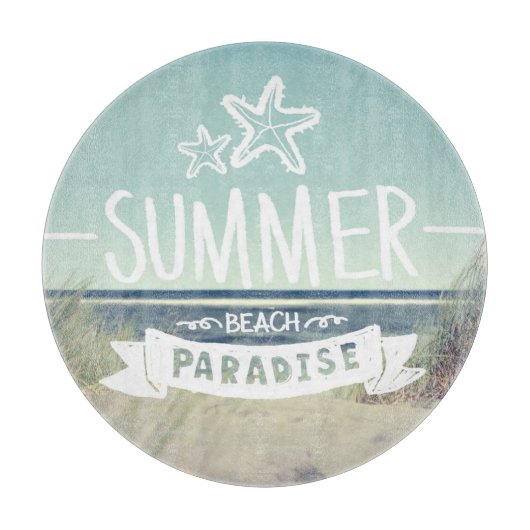 Summer Beach Paradise Snijplank (Voorkant)