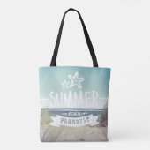 Summer Beach Paradise Tote Bag (Achterkant)