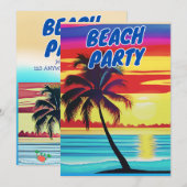 SUMMER BEACH PARTY KAART (Voorkant / Achterkant)