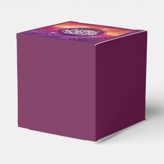 Summer Beach Party nacht Bedankdoosjes (Achterkant)