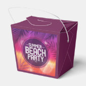 Summer Beach Party nacht Bedankdoosjes (Achterkant)