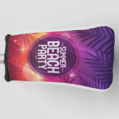 Summer Beach Party nacht Golfheadcover (Voorkant)