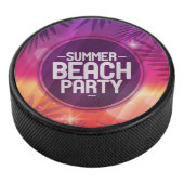 Summer Beach Party nacht Hockey Puck (3/4)