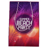 Summer Beach Party nacht Medium Cadeauzakje (Achterkant)