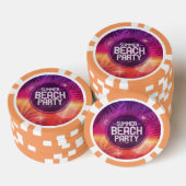 Summer Beach Party nacht Pokerchips (Opstapeling)