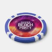 Summer Beach Party nacht Pokerchips (Enkel)