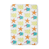 Summer Beach Party Sandcastle Starfish Pail Shovel Badmat (Voorkant Verticaal)
