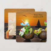 Summer Beach Party uitnodiging (Voorkant / Achterkant)