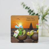 Summer Beach Party uitnodiging (Staand voorkant)