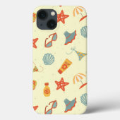 Summer Beach Pattern Case-Mate iPhone Case (Achterkant)