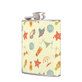 Summer Beach Pattern Heupfles (Links)