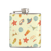 Summer Beach Pattern Heupfles (Voorkant)