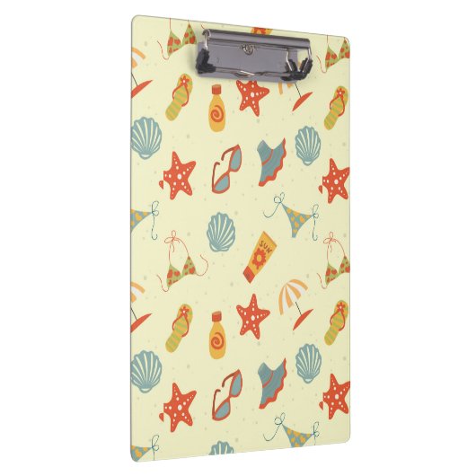 Summer Beach Pattern Klembord (Rechts)
