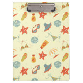 Summer Beach Pattern Klembord (Voorkant)