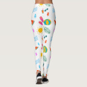 Summer Beach Pattern Leggings (Achterkant)