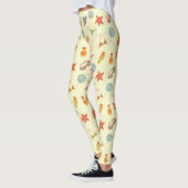 Summer Beach Pattern Leggings (Links)