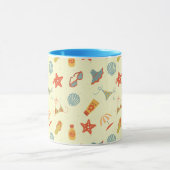 Summer Beach Pattern Mok (Midden)