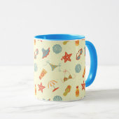 Summer Beach Pattern Mok (Voorkant rechts)