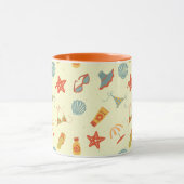 Summer Beach Pattern Mok (Midden)