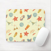 Summer Beach Pattern Muismat (Met muis)