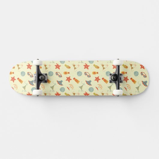 Summer Beach Pattern Persoonlijk Skateboard (Horizontaal)