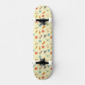 Summer Beach Pattern Persoonlijk Skateboard (Voorkant)
