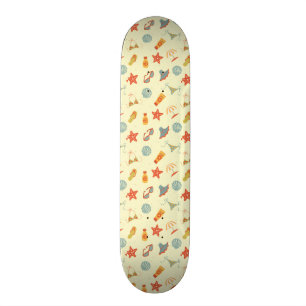 Summer Beach Pattern Persoonlijk Skateboard