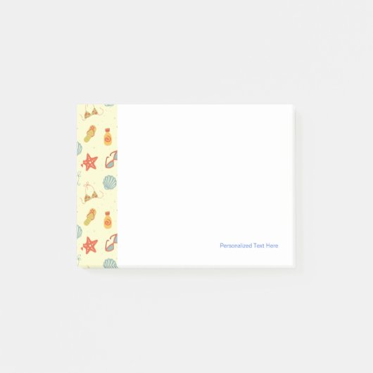 Summer Beach Pattern Post-it® Notes (Voorkant)