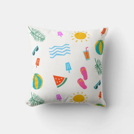 Summer Beach Pattern Sierkussen