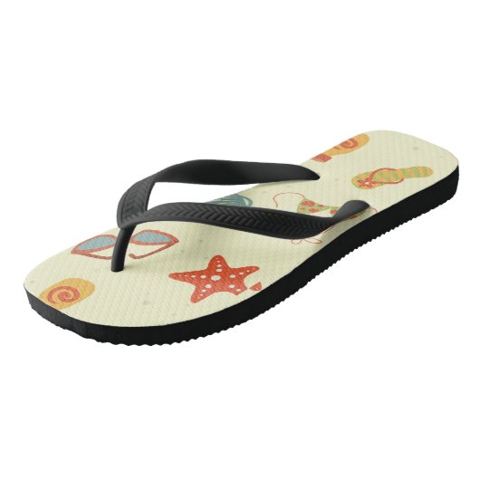 Summer Beach Pattern Teenslippers (Schuin)