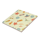 Summer Beach Pattern Tegeltje (Zijkant)