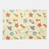 Summer Beach Pattern Theedoek (Horizontaal)