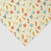 Summer Beach Pattern Tissuepapier (Detail)