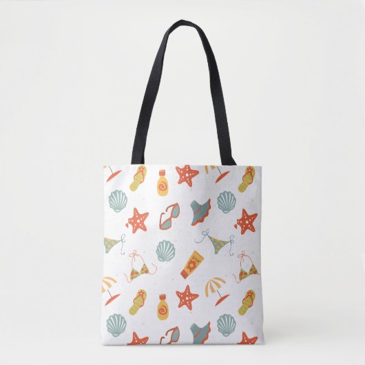 Summer Beach Pattern Tote Bag (Voorkant)