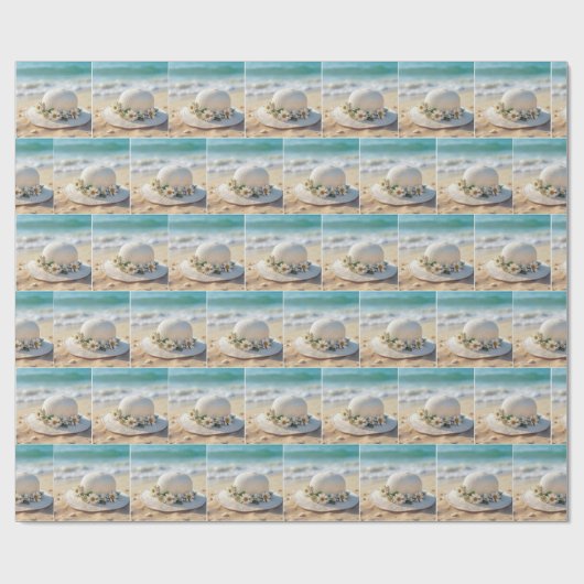 Summer Beach Pet Cadeaupapier (Vlak)