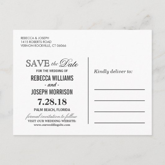 Summer Beach Photo Starfish Weddenschap Save the D Aankondigingskaart (Achterkant)