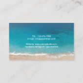 Summer Beach Photography Event Planning Visitekaartje (Achterkant)