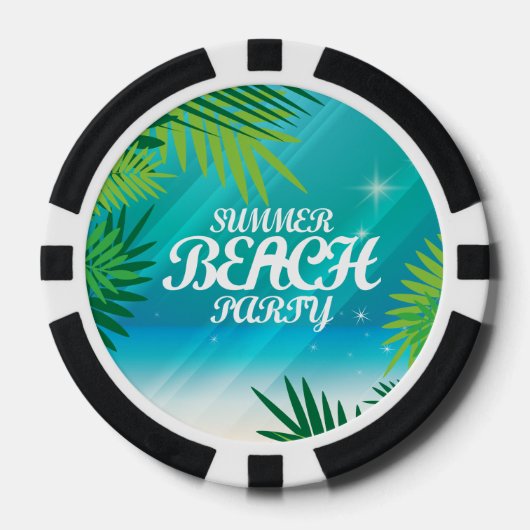 Summer Beach Poker Chips (Voorkant)