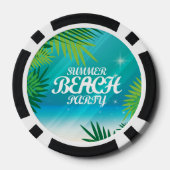 Summer Beach Poker Chips (Achterkant)
