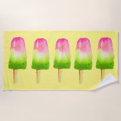 Summer Beach Popsicle fruitijsblok Strandlaken (Voorkant)