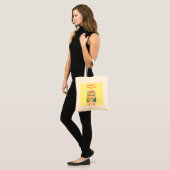 Summer Beach Princess with Tiara Crown Custom Name Tote Bag (Voorkant (model))