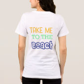 Summer Beach Quote Tri-Blend Shirt (Achterkant)