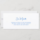 Summer Beach Retirement Congratulations Card (Achterkant)